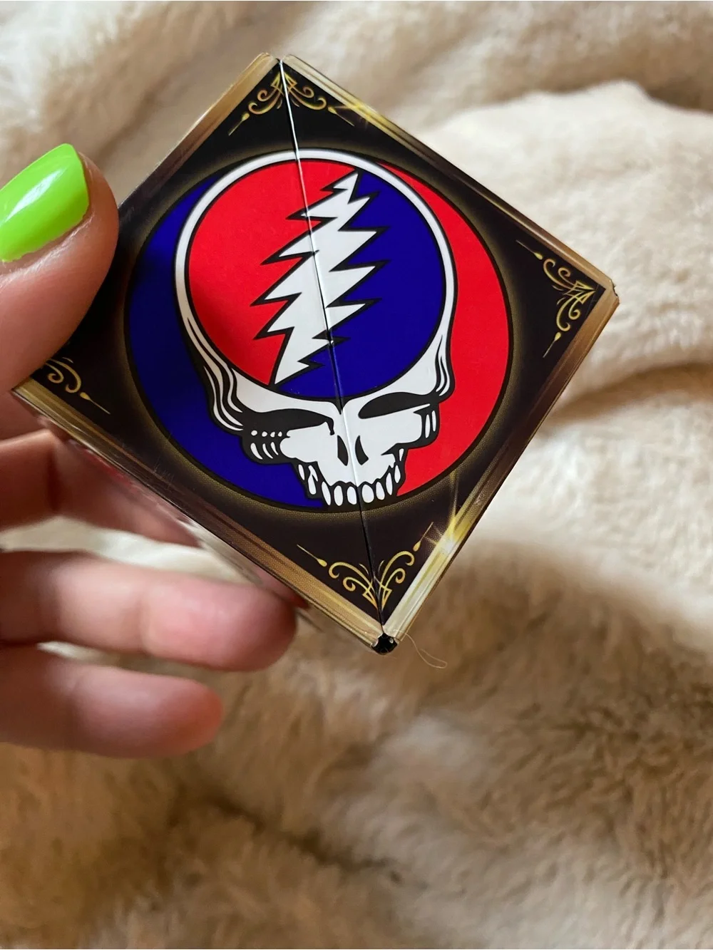 Grateful Dead Series Kids Toy Cube - Red & Blue